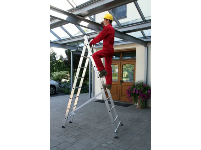 multifunctionele reformladder,2x8,sporten,balk L 4,18m,aluminium