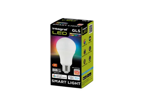 Ledlamp Integral E27 2700-6500K Smart RGBW 8.5W 806lumen