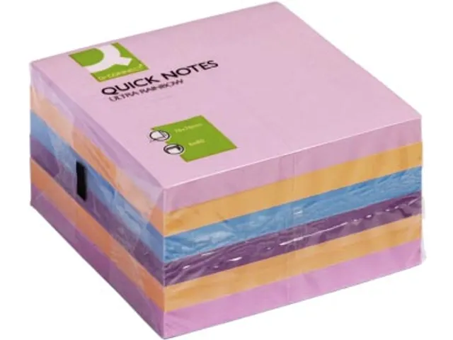 Quick Notes Memoblaadjes Ultrapakket 76x76mm 80 Vel 6 Blokken Assorti