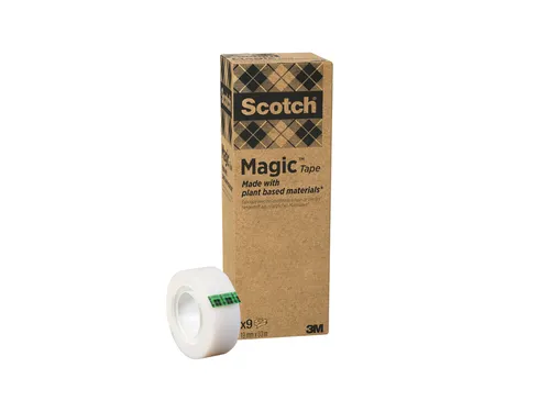 Plakband Scotch Magic 900 19mmx33m onzichtbaar mat 9 rollen