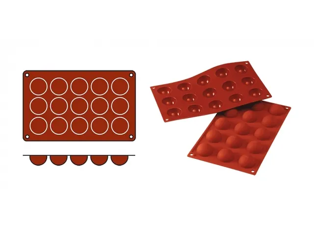 Silikomart Siliconen 1/3 GN Bakmat SILICON FLEX Semisfera SF005