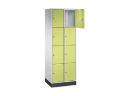 lockerkast,RAL 7035/RDS1108060,HxBxD 1950x620x500mm,2x4vakken
