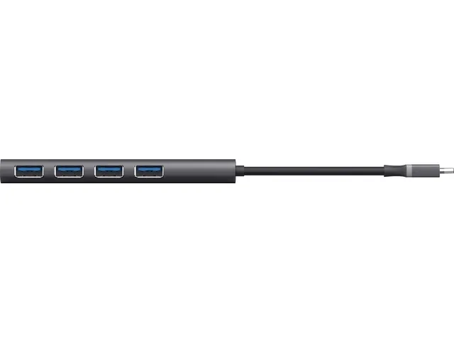 Hub Trust Halyx 4-port USB-C zilver