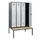 locker met bank,HxBxD 1950x1200x815mm,4vak,vak B 300mm,cilinderslot