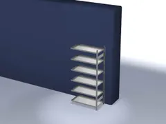 Inhaakstelling Aanbouwveld 2000x1010x535mm 180kg 5legborden Opvang