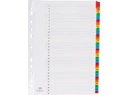 Tabblad Karton A4 Assorti 31-delig 1-31 11-gaats