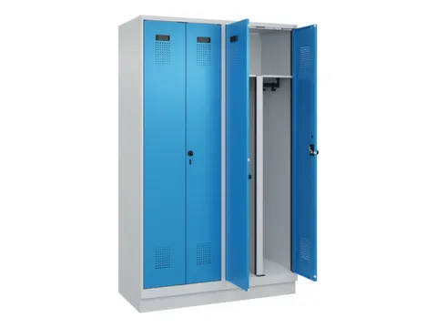 PBM-locker,HxBxD 1950x1200x500mm,4vak,vak B 300mm,draaigrendel
