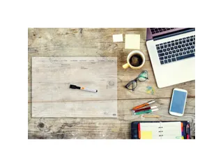 Weekplanner Nobo transparant Whiteboard acryl A4 - 5