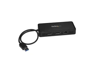 Usb Naar Dual Displayport Mini Docking Station 2X 4K 60Hz Gbe Usb 3.0 - 1