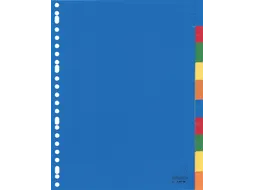 Tabbladen Kangaro 23-gaats A410FM 10-delig+venster Assorti PP