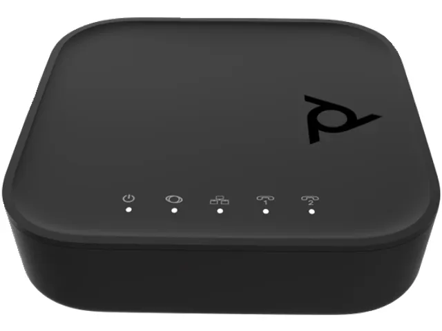 Poly ATA 402 2FXS Voice Port VoIP-adapter met Open SIP en voeding