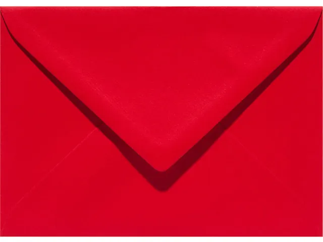 Envelop Papicolor EA5 156x220mm rood pak à 6 stuks