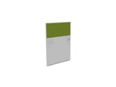 baliepaneel,v. bureau,aanbouw links,B 800mm,MP-lichtgrijs,BN7048-groen