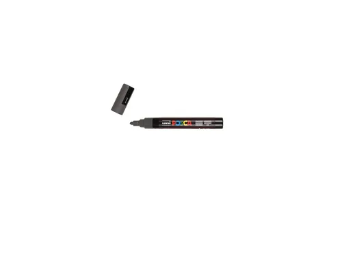 Verfstift Posca PC5M Medium Punt 1,8-2,5mm Diepgrijs