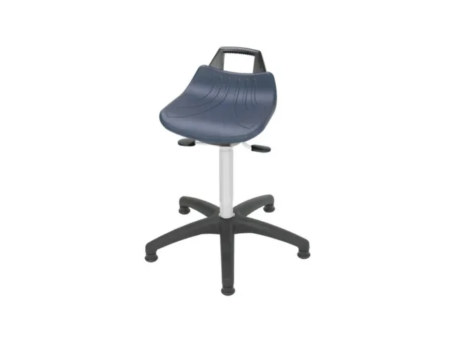 Draaikruk 500-700mm Pu Blauw Neiging Gasveer Verchroomd Glijders