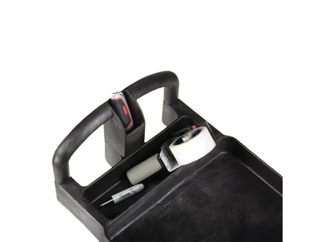 Rubbermaid BRUTE Heavy-Duty Werkwagen Groot 2 Schappen Zwart