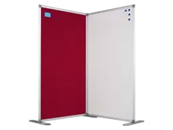 Smit Visual scheidingswand 110x100cm Whiteboard dubbelzijdig wit