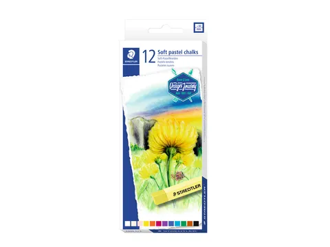 Pastelkrijt Steadtler 2430 Karat Zacht assorti set à 12 stuks