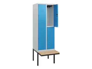 Dubbeldekse dekenkist,HxBxD 1950x600x815mm,2x2vak.,vak B 300mm - 2