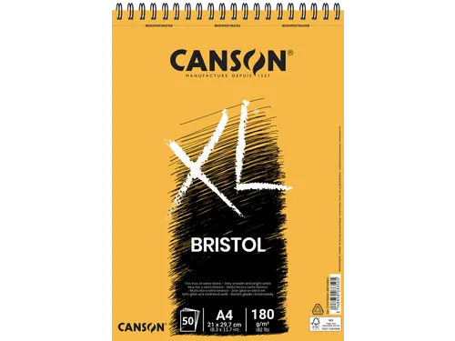 Bristolpapier Canson XL Bristol 50vel 180gr A4 extra wit