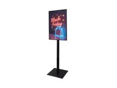 Verlichte Infostandaard LED Slide In A1 Zwart