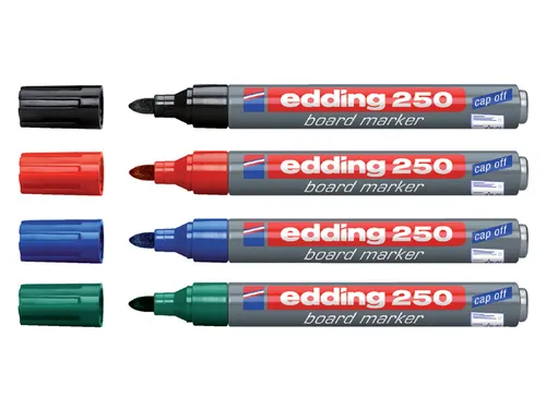 Viltstift Edding 250 Whiteboard Rond Blauw 1.5-3mm