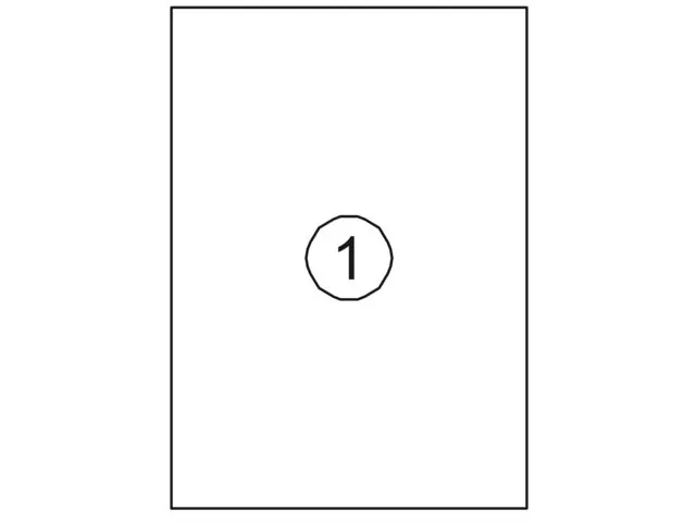 Etiket Premium 210x297mm A4 Wit 1000 Stuks XL Pack