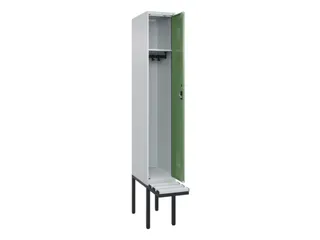 locker met bank,HxBxD 2120x300x815mm,1vak,vak B 300mm,cilinderslot - 1