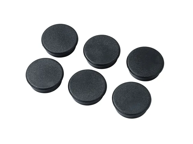 Magneten Milelx 25mm zwart set a 6 st.