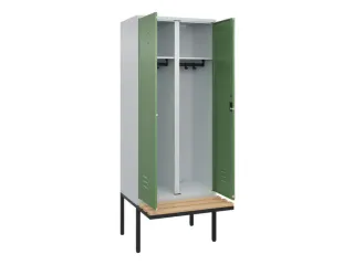 locker voor scheiding van kleding,HxBxD 2120x800x815mm,2vak - 2