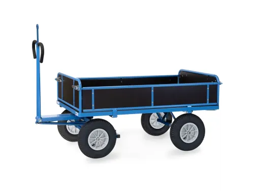 Handtrekwagen Trekoog 6455lz 1000kg 1600x900mm Houten Wanden Lucht