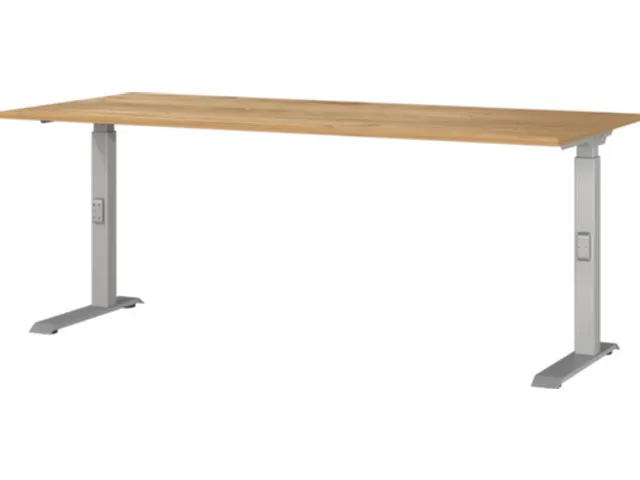 In hoogte verstelbaar bureau,HxBxD 680-910x1800x800mm