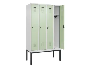 locker,HxBxD 2120x1200x500mm,4vak,vak B 300mm,draaigrendel - 1