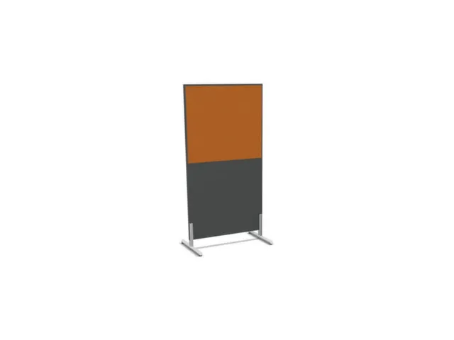 cloison de séparation,Hxl 1545x800mm,MS-gris foncé,BN3005-jaune