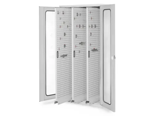 verticale kast,HxBxD 1950x1000x600mm,vensterdeur,RAL5010