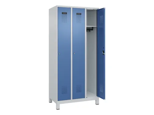 locker,HxBxD 1950x900x500mm,3vak,vak B 300mm,cil.-slot,voeten