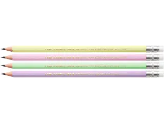 Potlood Bic Evolution HB met gom pastel assorti - 2
