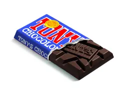 Chocolade Tony Chocolonely donkere melk pretzel toffee reep 90 gram