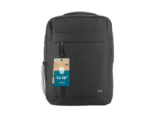 Mobilis Essential Laptop Rugtas Backpack 16 Inch Zwart