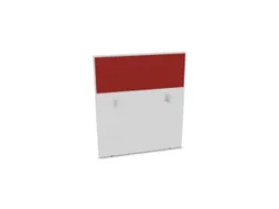 baliepaneel,v. bureau,aanbouw achter,B 1000mm,Bl-wit,BN4011-rood