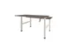 Dextro Slinger Duo zit/sta Bureau 140cm frame Wit blad Logan Eik