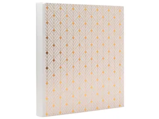 Fotoalbum Exacompta 29x32cm 60 zwarte pagina's Néo Déco wit - 1