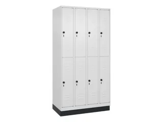 dubbeldekse locker,HxBxD 1950x1000x500mm,4x2vak.,vak B 250mm - 1