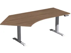 Av. régl. él. hauteur bureau d'angle HxlxP 730-1230x2166x1130mm