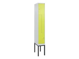 Z-garderobekast,HxBxD 2120x300x500mm,vak B 150/300mm,cil.-slot