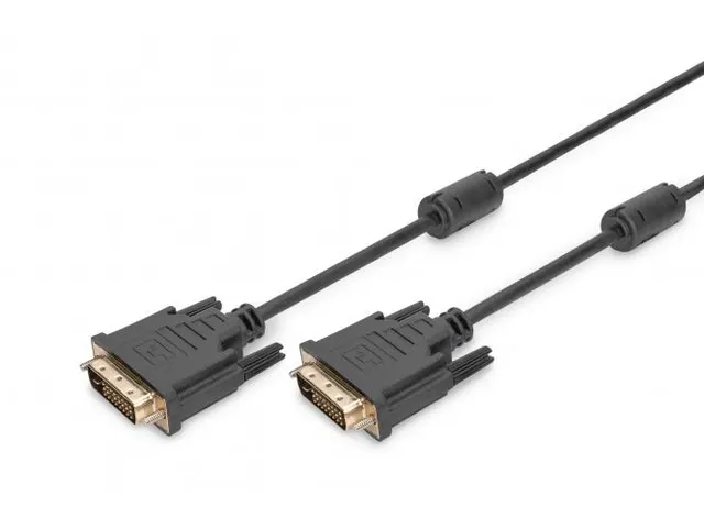 DVI-aansluitkabel DVI(24+1) 2x ferriet St/St 5m DVI-D Dual Link zwart