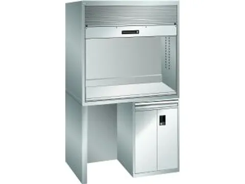 pc-kast,HxBxD 2200x1434x725mm,toetsenbordblad,romp RAL7035