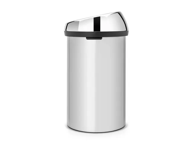 Brabantia Afvalbak Touch Bin 60 Liter Metallic Grijs