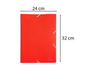 Elastomap A4, Polypropyleen A4 24x32cm, 150 Vellen, Rood - 5