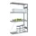 Rvs Inhaakstelling Aanbouw 1750x1010x335mm 4legborden Vaklast 200kg
